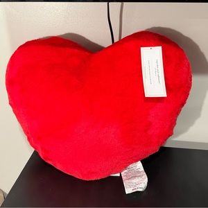 Cupcakes and Cashmere Red Heart Pillow new with tags